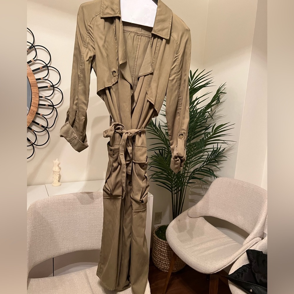 Zara olive duster